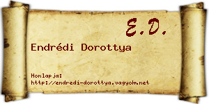 Endrédi Dorottya névjegykártya