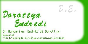 dorottya endredi business card